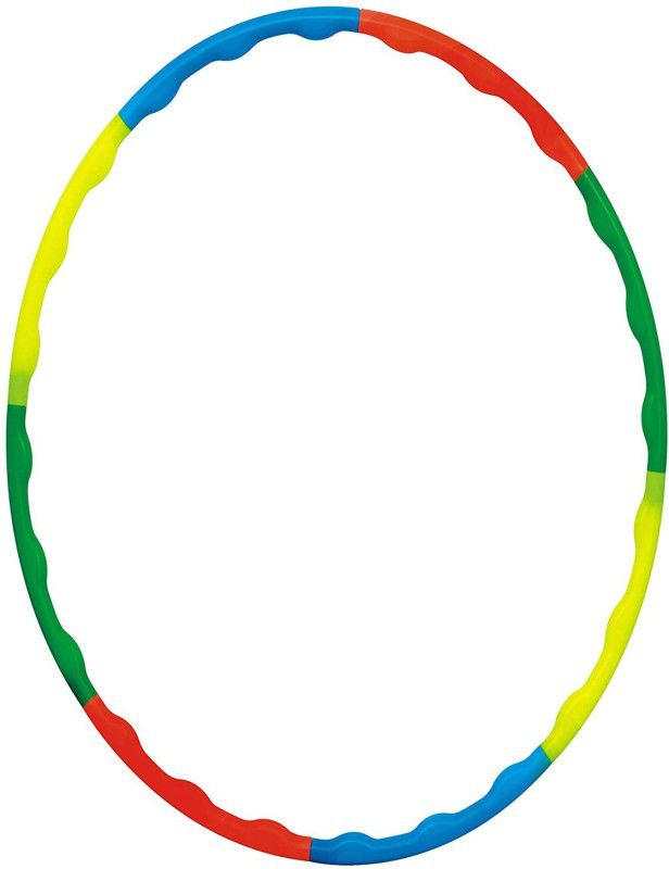 Daily Fest ZIGZAG HOOPLA for Adult & Kids Exercise Fitness Ring 9 pipes Multi Colour Hula Hoop  (Diameter - 94 cm)