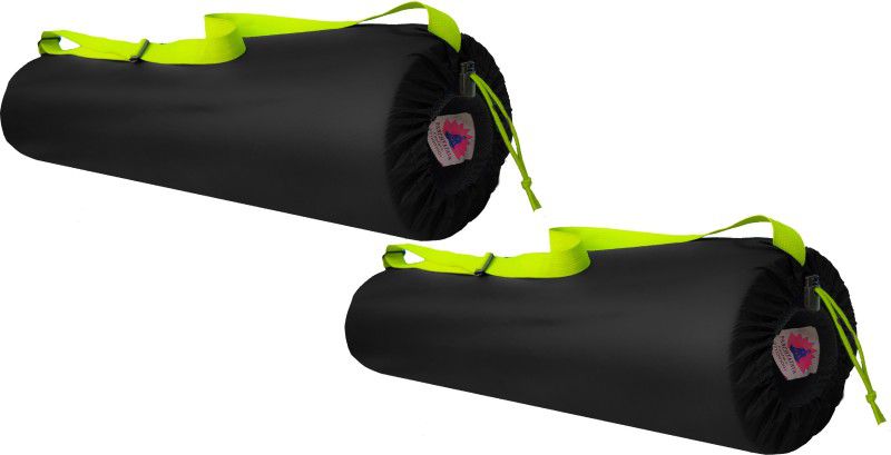 PANCHTATAVA Stylish Pack of 2 Black Neon Dori Lock Combo Yoga Mat Cover Only  (Multicolor, Sling Bag)