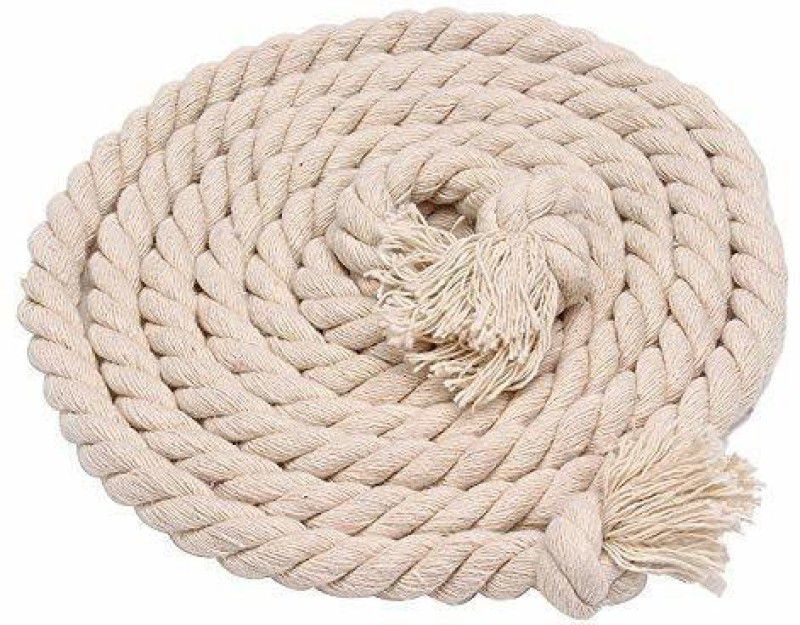 Buram Tug of War Cotton Rope Standard Sports Twisted Rope 19mm 45meters Battle Rope  (Length: 148 ft, Weight: 7 kg, Thickness: 5 inch)