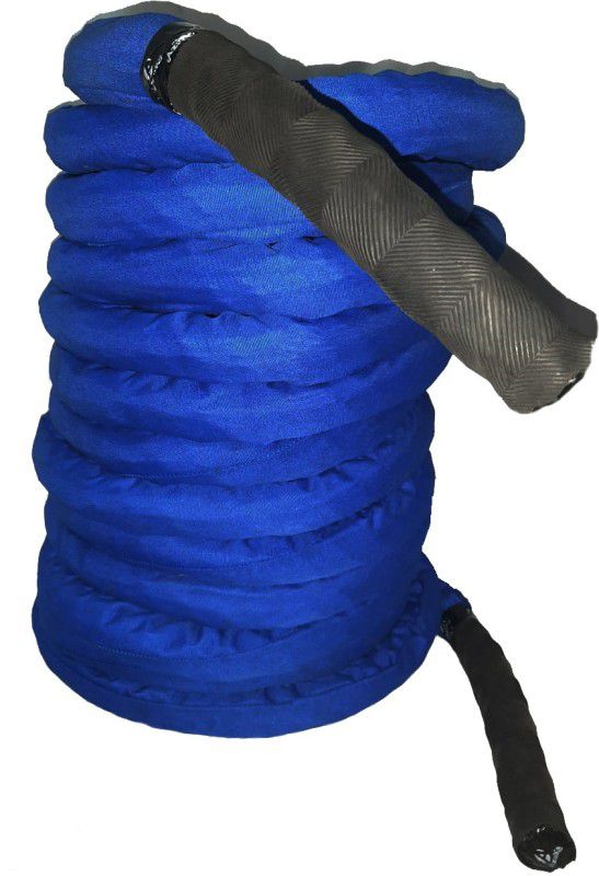 Azuka Battle Rope with Blue Sleeves 1.5 inch 25ft Battle Rope  (Length: 25 ft, Weight: 5 kg, Thickness: 1.5 inch)