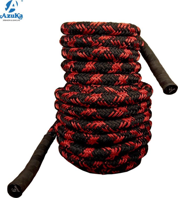 Azuka Professional Polydacron Battle Rope Battle Rope  (Length: 50 ft, Weight: 10 kg, Thickness: 1.5 inch)