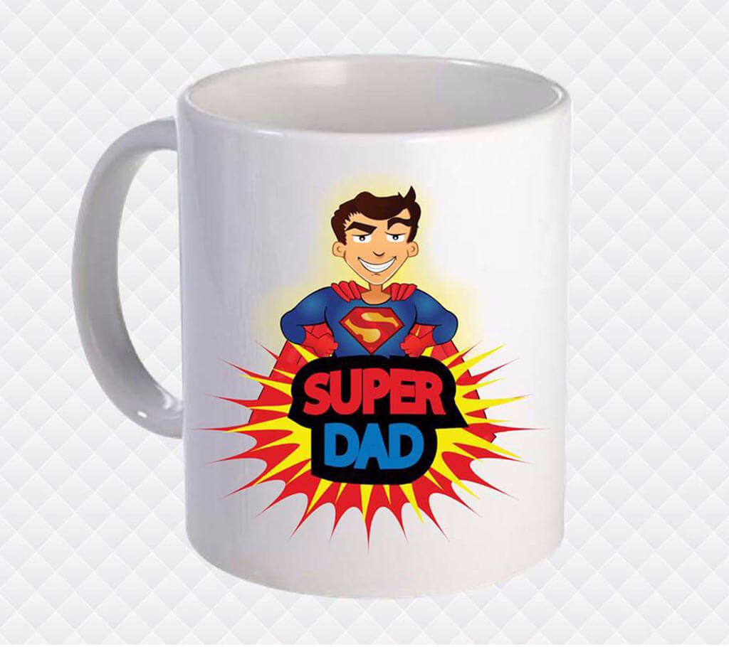 Super Dad Printed Ceramic Mug