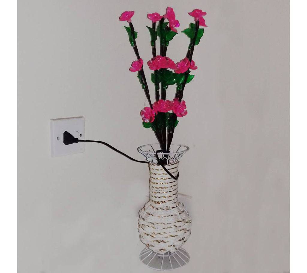 Flower LED Lights with Round Vase