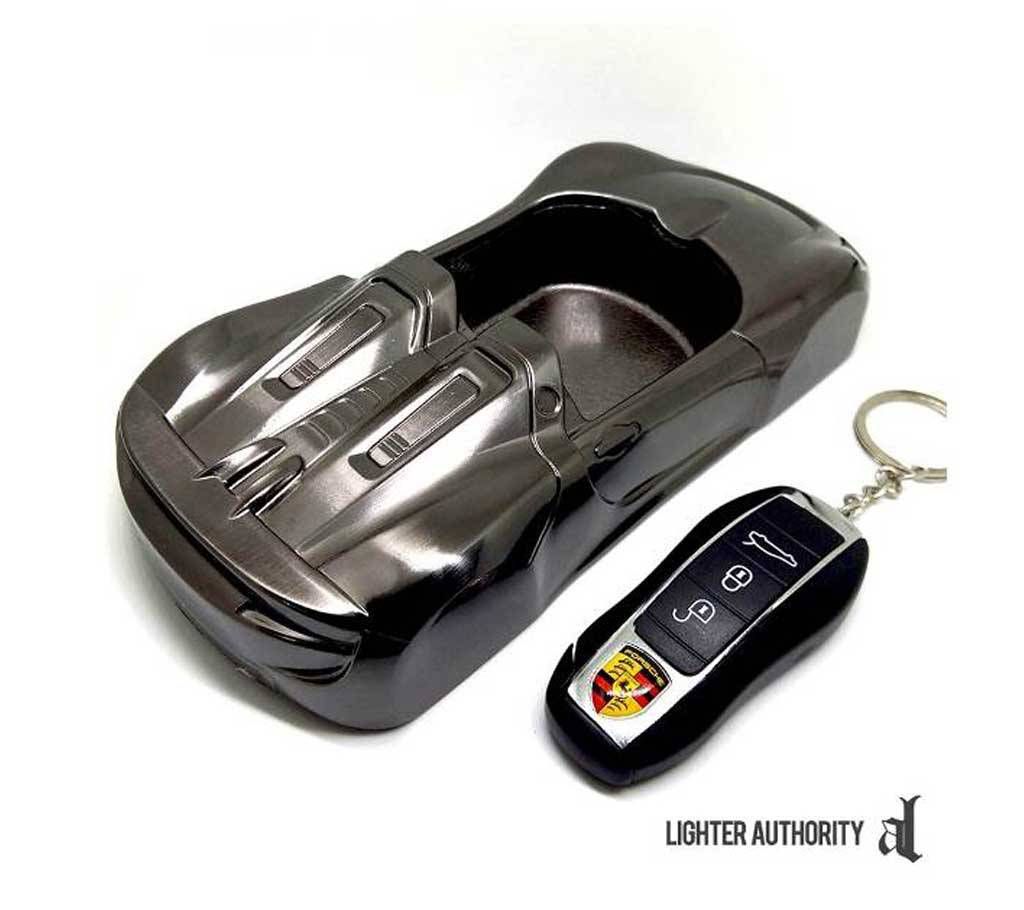 Gas Lighter Ash Tray Combo Ferrari Car and Key