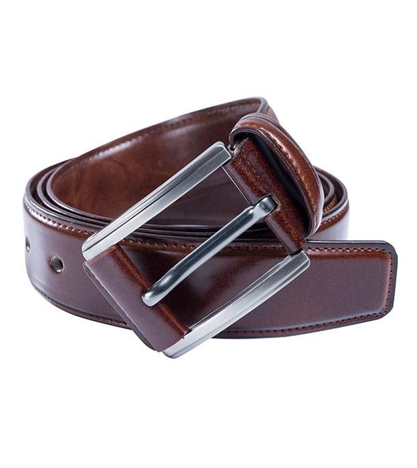 Chocolate Artificial Leather Formal Belt For Men