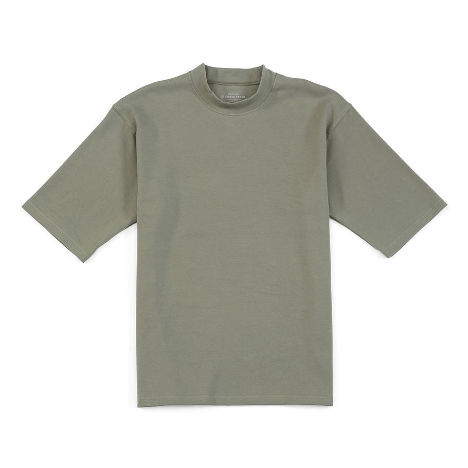 WOOD 2021 Autumn New Mock-Neck T-shirts Men Long Sleeve Basic Top Casual Soft Comfortable Tshirt Plus Size Pullovers SJ130804