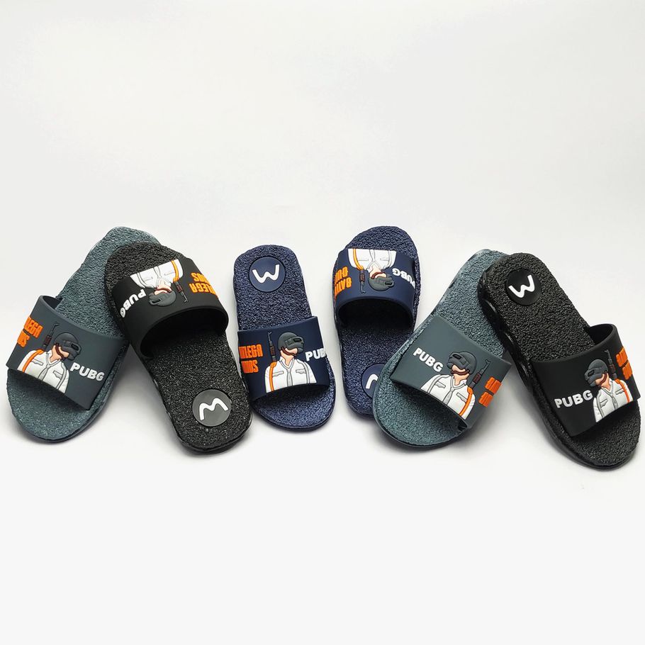 Slides Slipper for BABY Summer Slippers  Shoes  PUBG Graffiti  Open Toe Low Platform Flip Flops Outdoor Flat Beach Slides Sandals