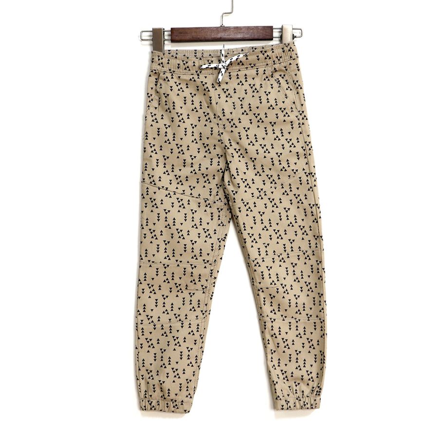 Printed  Brown Color Stretch Kids Jogger