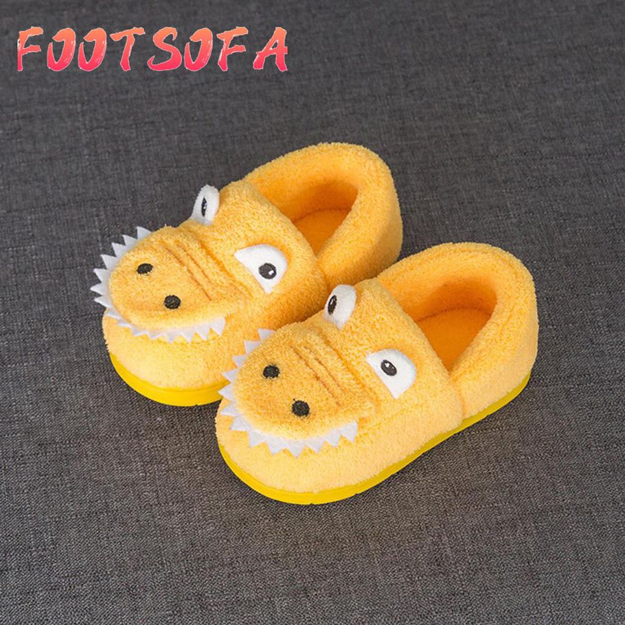 Baby Shoes Cute Toddler Boys Girls Fluffy Little Kids Shoes Warm Cute Animal Home Slipper