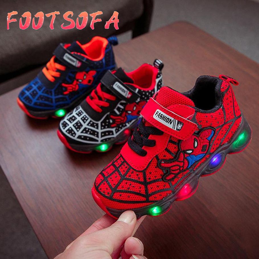 Kids Boys Girls Running Shoes LED Lighting Sneakers
