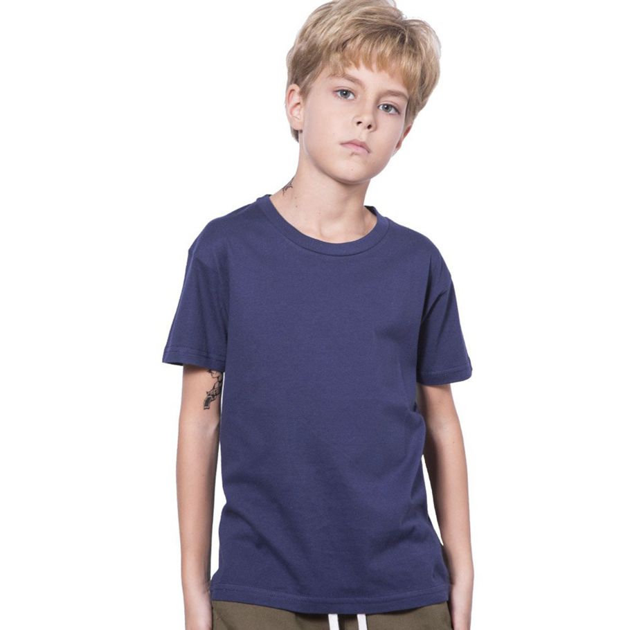 Navy Cotton Half Sleeve T-Shirt for Boys- Code-SR11121T