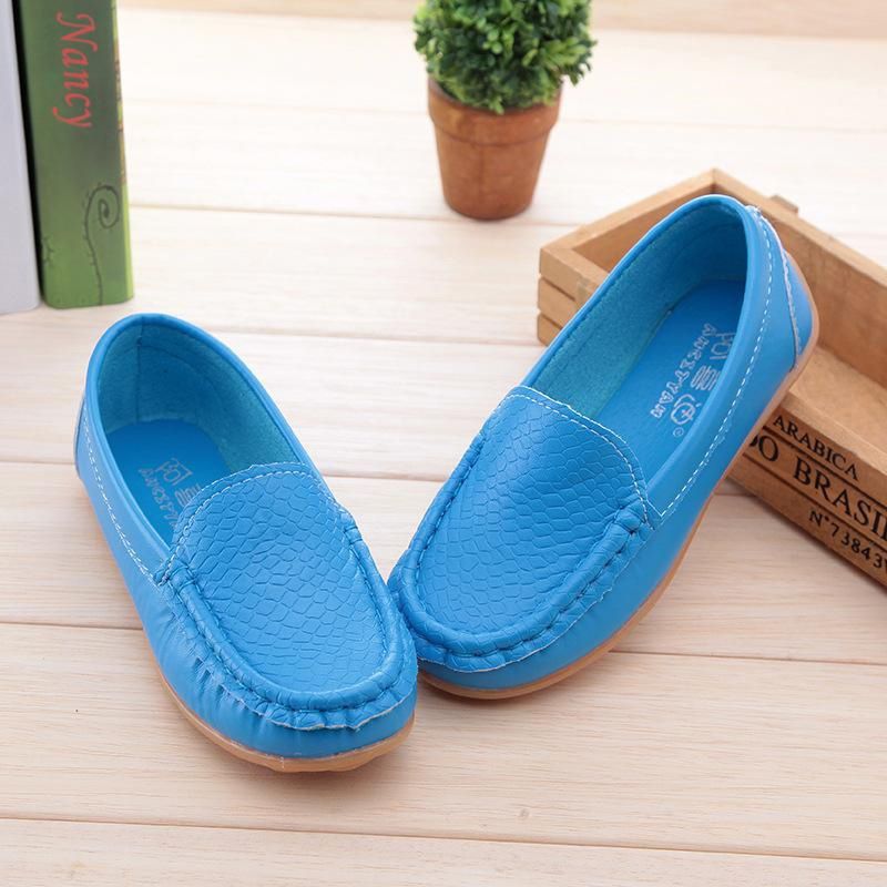 kids shoes New Summer Autumn Boys Slip-on Soft Breathable baby shoe PU Leather Casual Styles Boys Girls Shoes