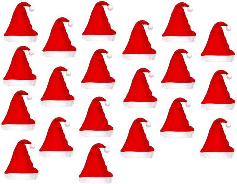 Flipkart SmartBuy Christmas cap for kids, Christmas cap for adults, Christmas cap for Girls, Christmas cap, Santa Cap FSBIZ21ChristmasCapPack20-03 Hanging Ornaments Pack of 20