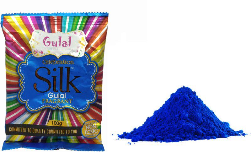 Jiyan Enterprise Herbal Gulal Holi Colour Skin Friendly Natural Scented Color for Holi Celebration Holi Color Powder Pack of 3  (Blue, 300 g)