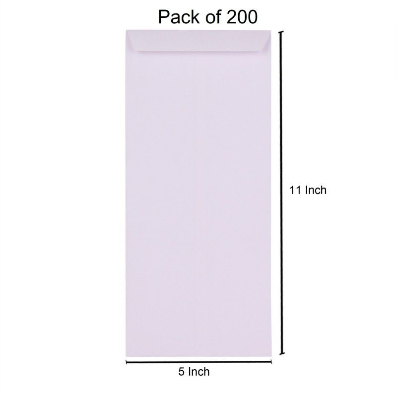 SUNPACKERS White Envelope Size- 11 X 5 Inch Studio For Passport Photo & Medicine Cover Envelopes  (Pack of 200 White)