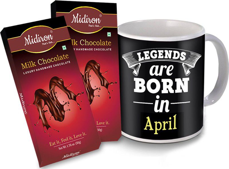 Midiron Birthday Gifts, Milk Chocolate Bar with Printed Coffee Mug Birthday Gifts for Friends, Relative, Family, IZ20DTBirthday-101 Ceramic Gift Box  (Multicolor)