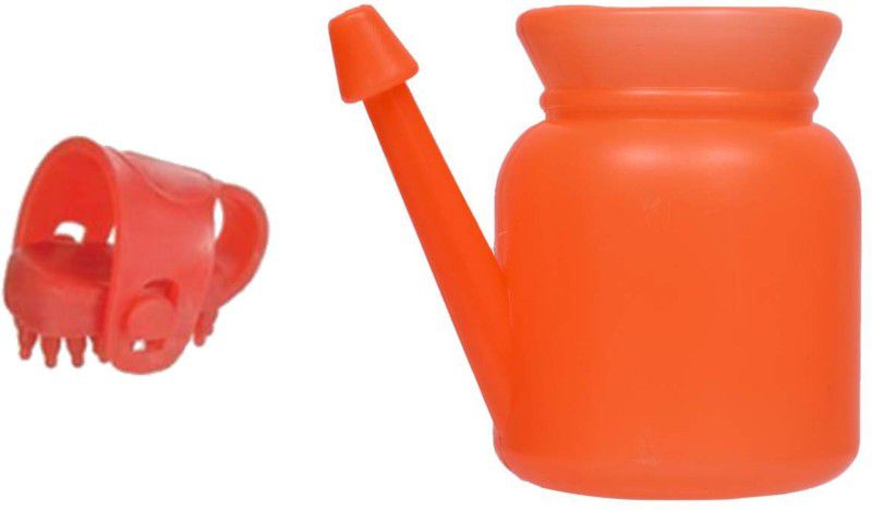 ACM Plastic Red Neti Pot  (450 ml)