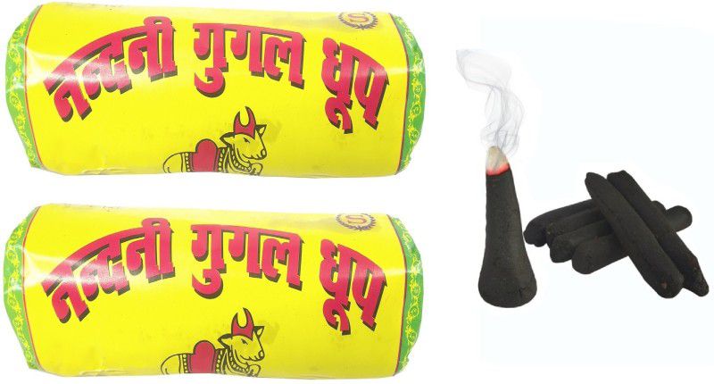 Nandini Pack of 2 (200 Gram Dhoop Roll) Guggal Dhoopbatti Incense Dhoop Cone For pooja Guggul Dhoop  (Pack of 2)