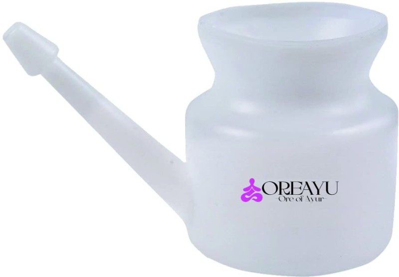 Oreayu Plastic White Neti Pot  (500 ml)