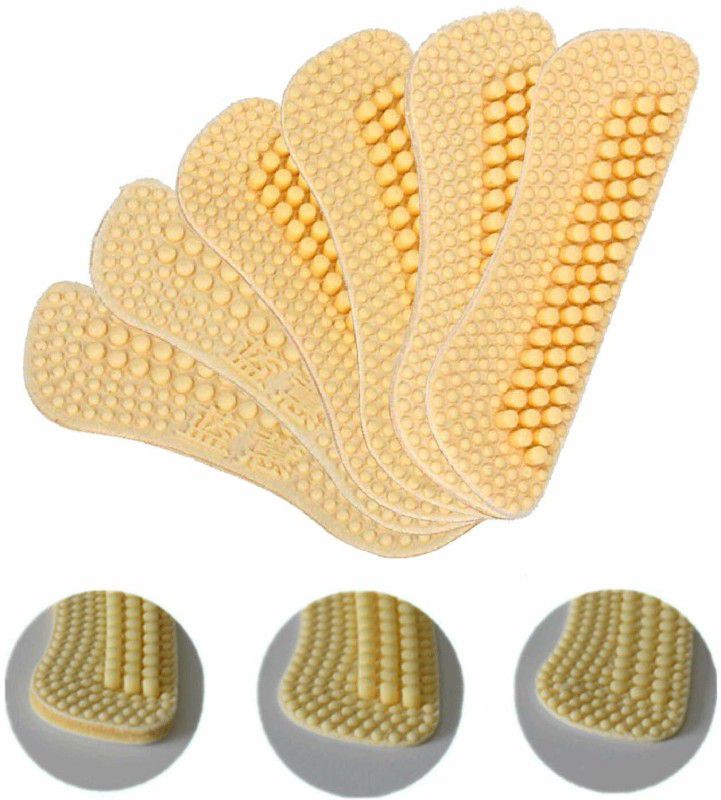 TRK HUB Heel Liner Cushions Insoles Heel Grip Pads Silicone Self-Adhesive 4D Liner  (PACK OF 3)