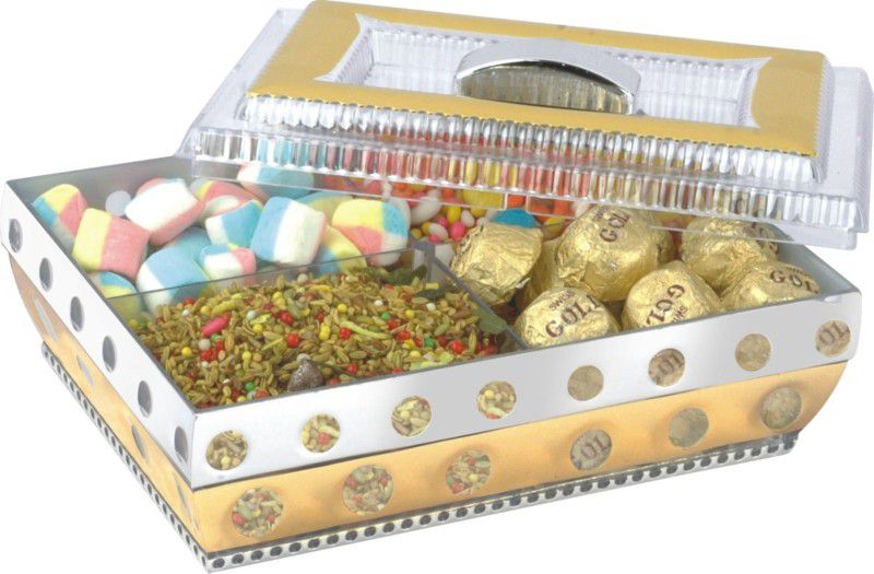 Indo Dry Food Box Multipurpose Set Plastic Decorative Platter Plastic Decorative Platter  (Multicolor)