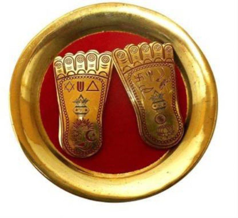 Shoppingrox Shree Laxmi Charan Paduka Religious Footprint  (Terracotta)