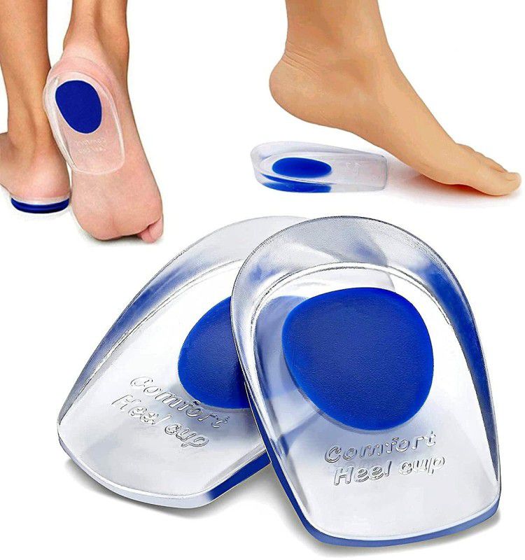 DHANVI ENTERPRISE 1 Pair Gel Heel Cups Plantar Fasciitis Inserts - Silicone Gel Heel Pads for Pain  (Pack of 1)