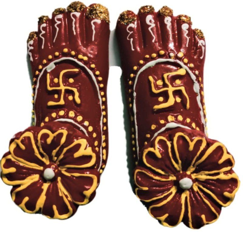 Best Buy Store lakshmi Religious Footprint  (Terracotta)
