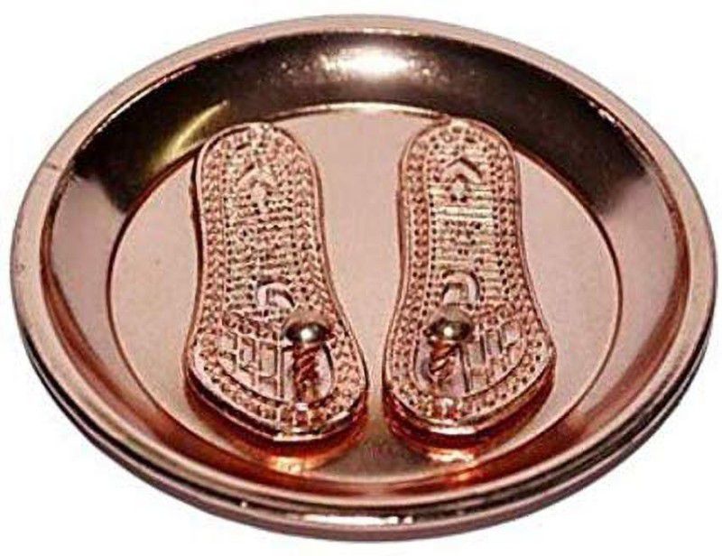 b4u creation Charan Paduka Religious Footprint  (Copper)