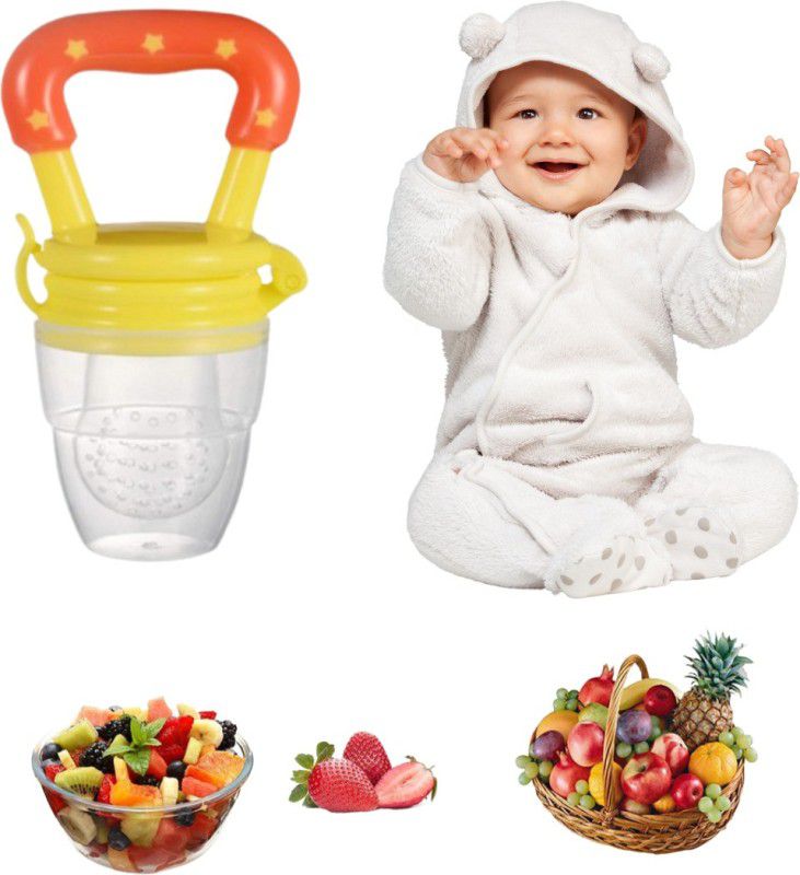 OLSIC Silicone Food/Fruit Nibbler, Soft Pacifier/Feeder for Infant Baby, BPA Free-BG3  (1)