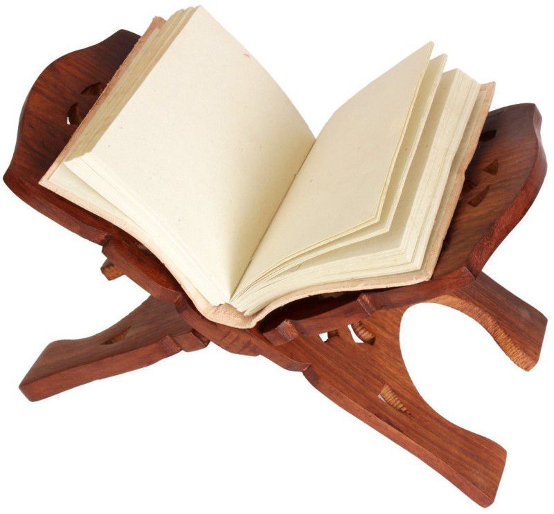 VALUE CRAFTS Sawan Shopping Mart Wooden rehal Book Stand ,15Inches Decorative Wooden Rehal Box Geeta Ramayan Bible Holy Books Stand (Brown) Wooden Brown Book Rest  (Width (Open) = 25 cm : Height (Open) = 15 cm)