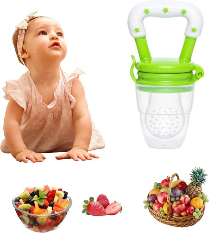 OLSIC Silicone Food/Fruit Nibbler, Soft Pacifier/Feeder for Infant Baby, BPA Free-BG2  (1)