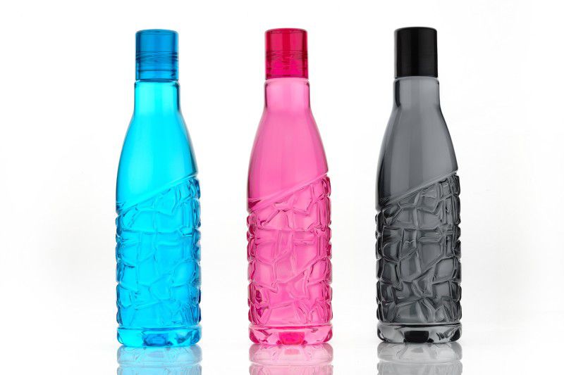 2Mech Water Bottle for Fridge, Home Office Gym School Boy Multicolor, Pack of 3