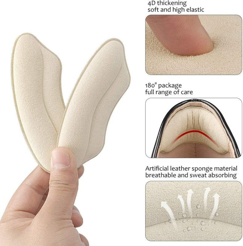 TRK HUB Shoe Insole Reusable Soft Shoe Inserts Heel Cushion Pads Self-Adhesive Foot Care  (PACK OF 2)
