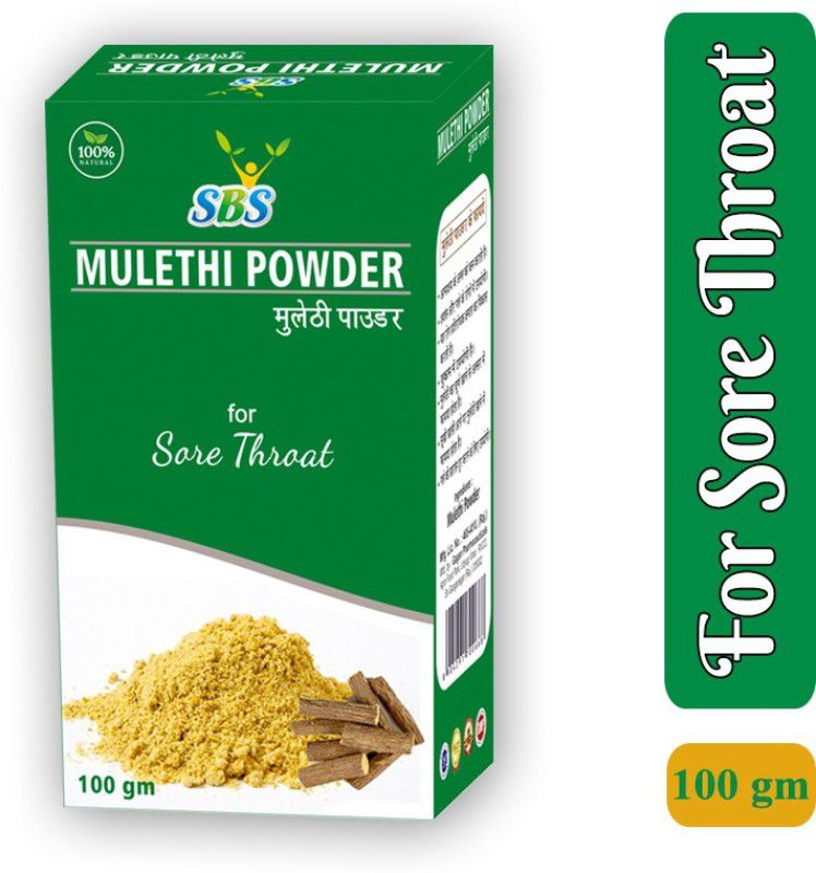 SBS Herbal Mulethi Powder (100 gm) - Best For Hair, Skin % Throat, Made With Pure Extracts  (Pack Of 2)
