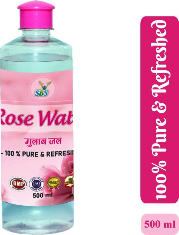 SBS Herbal Rose Water (500 ml) (Gulab Jal) - Toner for All Skin Types  (Pack Of 1)