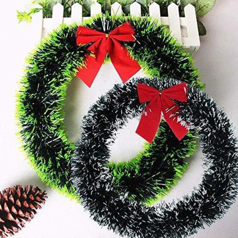 CraftVatika Christmas Wreath  (Multicolor Pack of 2)