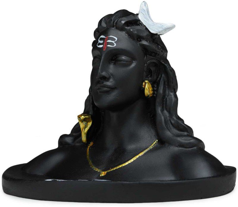 SP TRADER Adiyogi Statue Lord Shiva Idol Shankar Showpiece Car Dashboard Home Decor  (1 Adiyogi Statue)