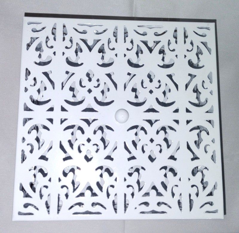 MASHEXPORTS ME Iron Decorative Platter  (White)