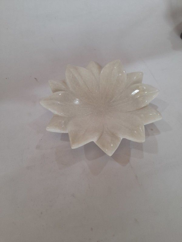 gupta handicrafts 004 Marble Decorative Platter  (White)