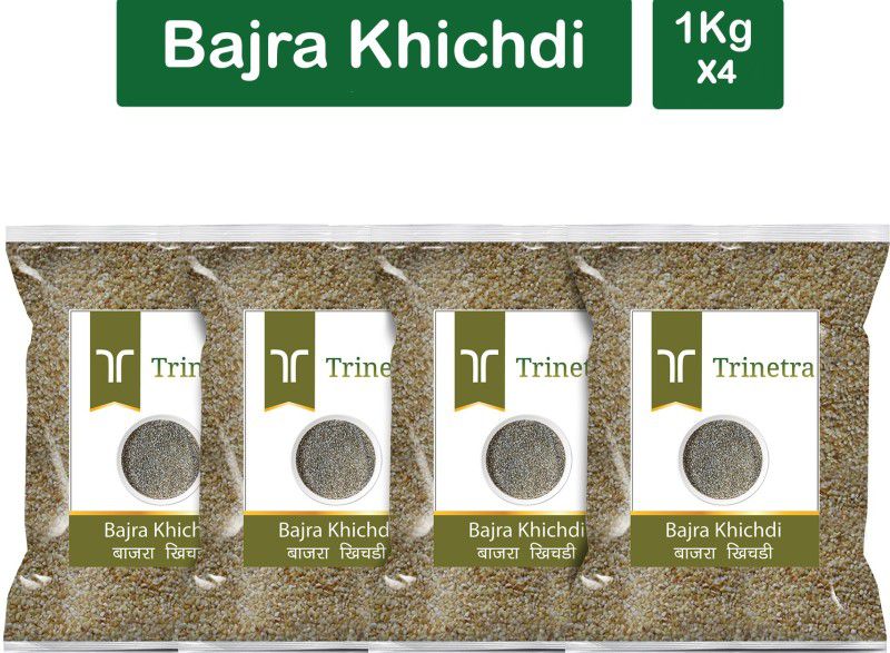 Trinetra Best Quality Bajra Khichdi (Pearl Millet Khichdi)-1Kg (Pack Of 4) Pouch  (4 x 1000 g)