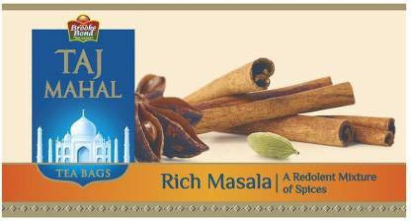 Taj Mahal REDOLENT MIXTURE SPICES RICH MASALA TEA 25 BAGS Spices Masala Tea Bags Box  (25 Sachets)