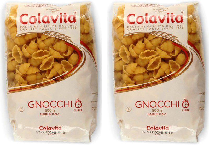 Colavita Gnocchi Pasta (Durum Wheat Pasta) Gnochhi Pasta  (Pack of 2, 500 g)