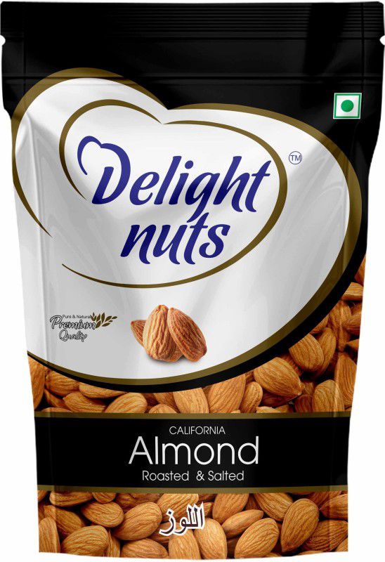 Delight nuts California Almonds Roasted & Salted 200g Almonds  (200 g)