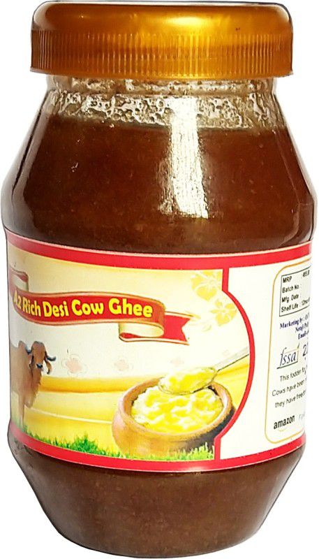 OCB A2 Rich Desi Cow Ghee Made from Curd Grassfed, Traditional Taste of BEST Ghee 250 g Plastic Bottle