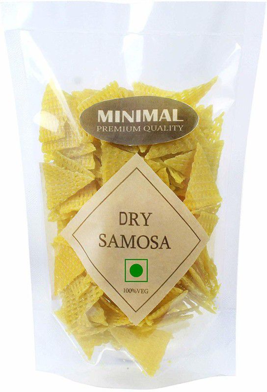 Minimal Ready-to-Fry Dry Samosa(Crunchy and Tasty, Ready to Fry) Fryums 250 g