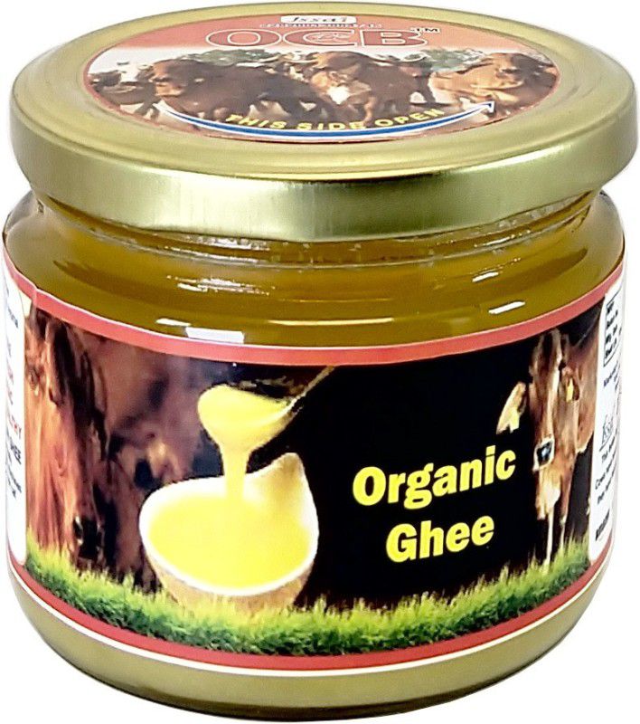 OCB Organic Ghee A2 GHEE MADE FROM DESI COW MILK BY TRADITIONAL BILONA METHOD Ghee 250 g Glass Bottle