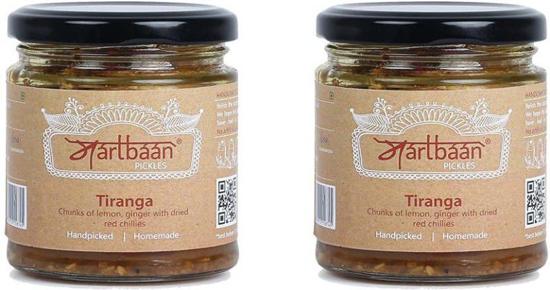 MARTBAAN Tiranga Achar |Trio Pickle 175g Each Pack of 2 Mixed Vegetable Pickle  (2 x 175 g)