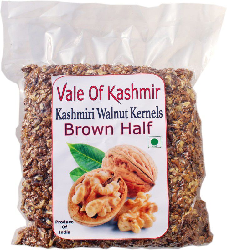 vale of kashmir Brown Walnut Kernels Half Halves, Walnuts Without Shell Akhrot Giri Walnuts  (5 kg)