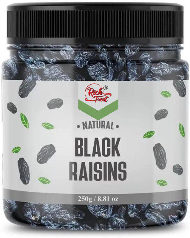 Rich Treat Premium Afghani Seedless Black Raisins - 250g. Raisins Raisins  (250 g)